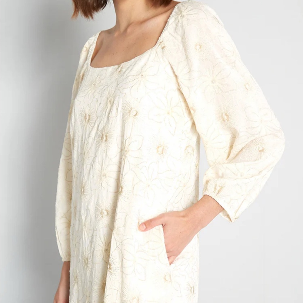 NWT Follow Your Bliss Embroidered Minidress | ModCloth